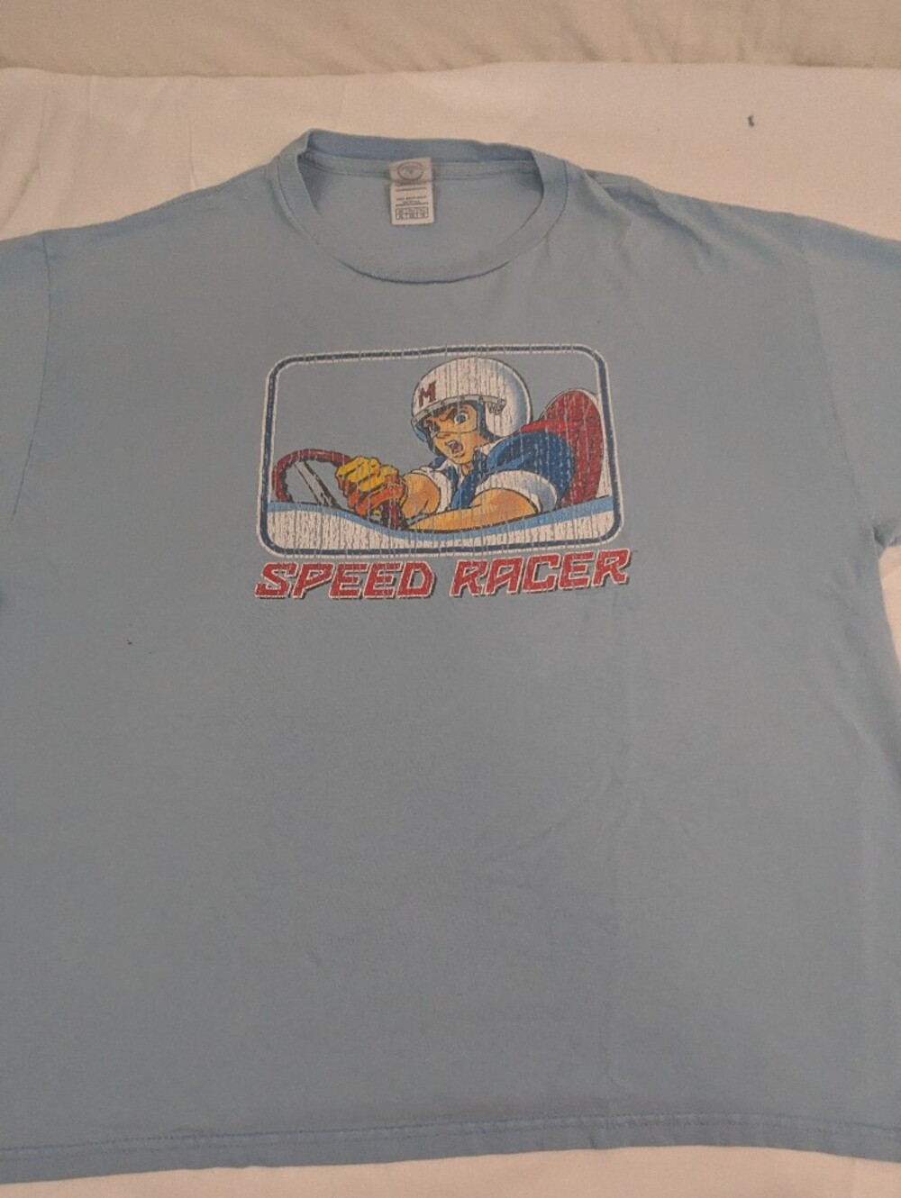 Speed Racer Baby Blue Tshirt Size XL